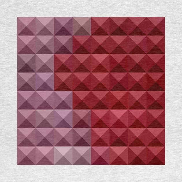 Falu Red Abstract Low Polygon Background by retrovectors